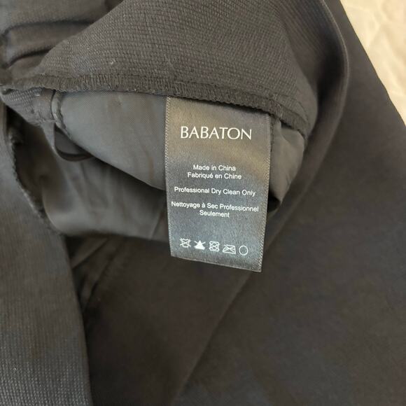 Babaton Aritzia Cohen Pant Black Sz 10 Pleated Cropped Work Minimalist Capsule - Picture 6 of 10